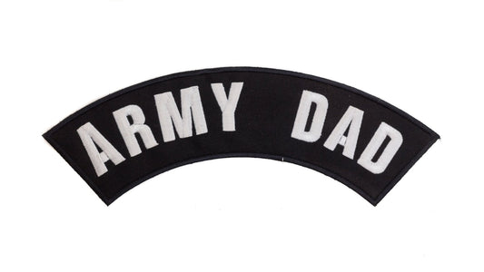 Army Dad Military Rocker Patch - Veteran Biker Patch Veteran Patches