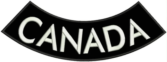 Canada Rocker Patch - Embroidered Biker Patch for Vest Veteran Patches