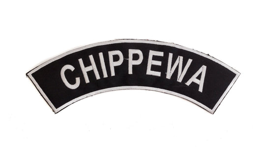 Chippewa Rocker Patch - Embroidered Biker Patch for Vest Veteran Patches