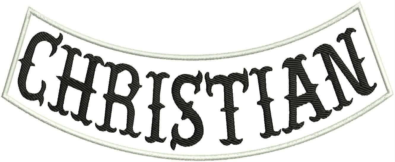 Christian Rocker Patch - Embroidered Biker Patch for Vest Veteran Patches