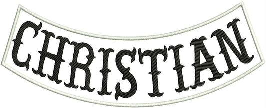 Christian Rocker Patch - Embroidered Biker Patch for Vest Veteran Patches