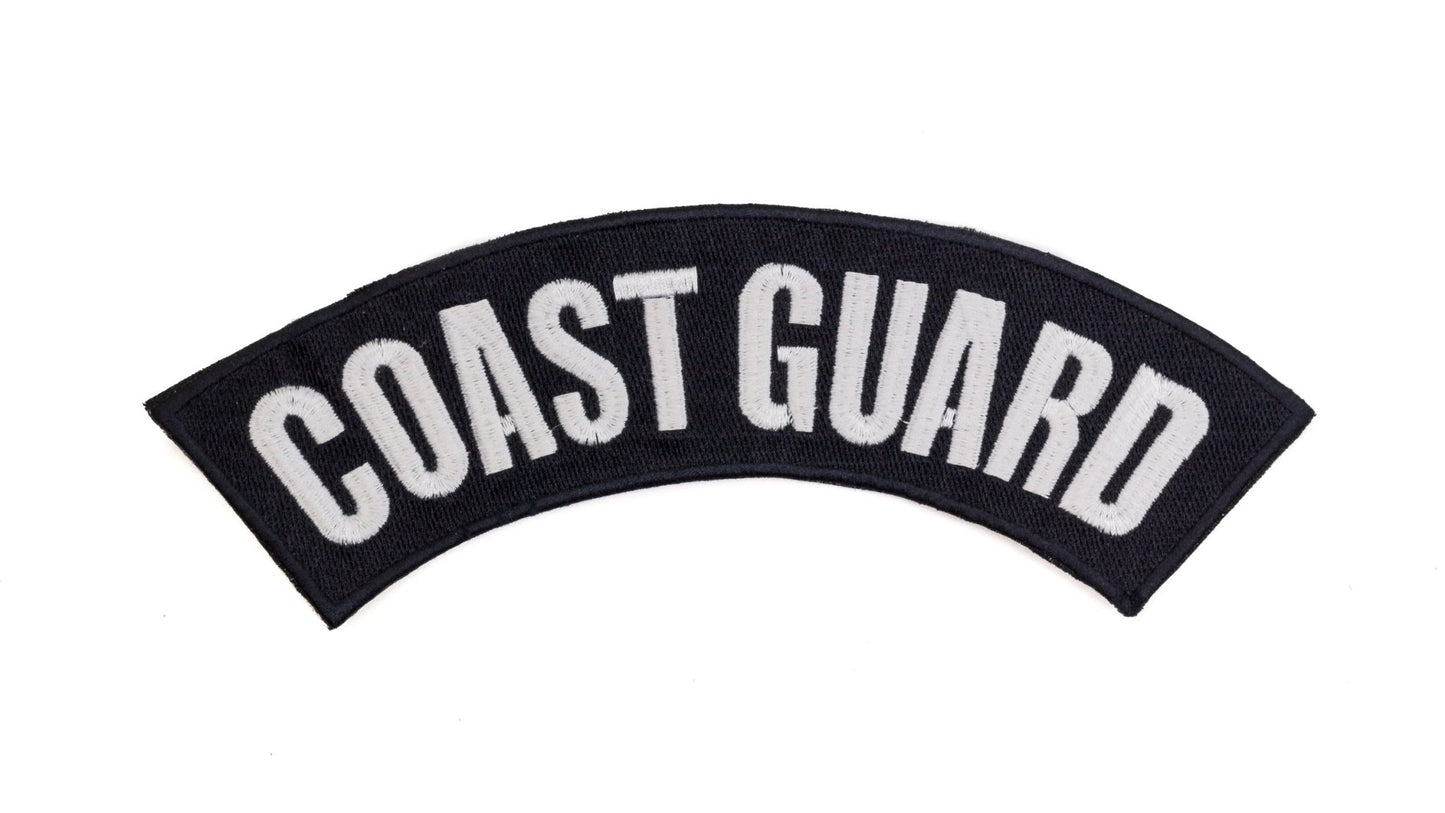 Coast Guard Military Rocker Patch - Veteran Biker Patch Veteran Patches