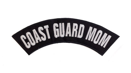 Coast Guard Mom Military Rocker Patch - Veteran Biker Patch Veteran Patches
