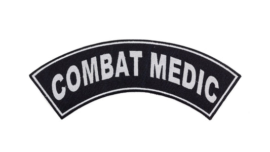 Combat Medic Military Rocker Patch - Veteran Biker Patch Veteran Patches