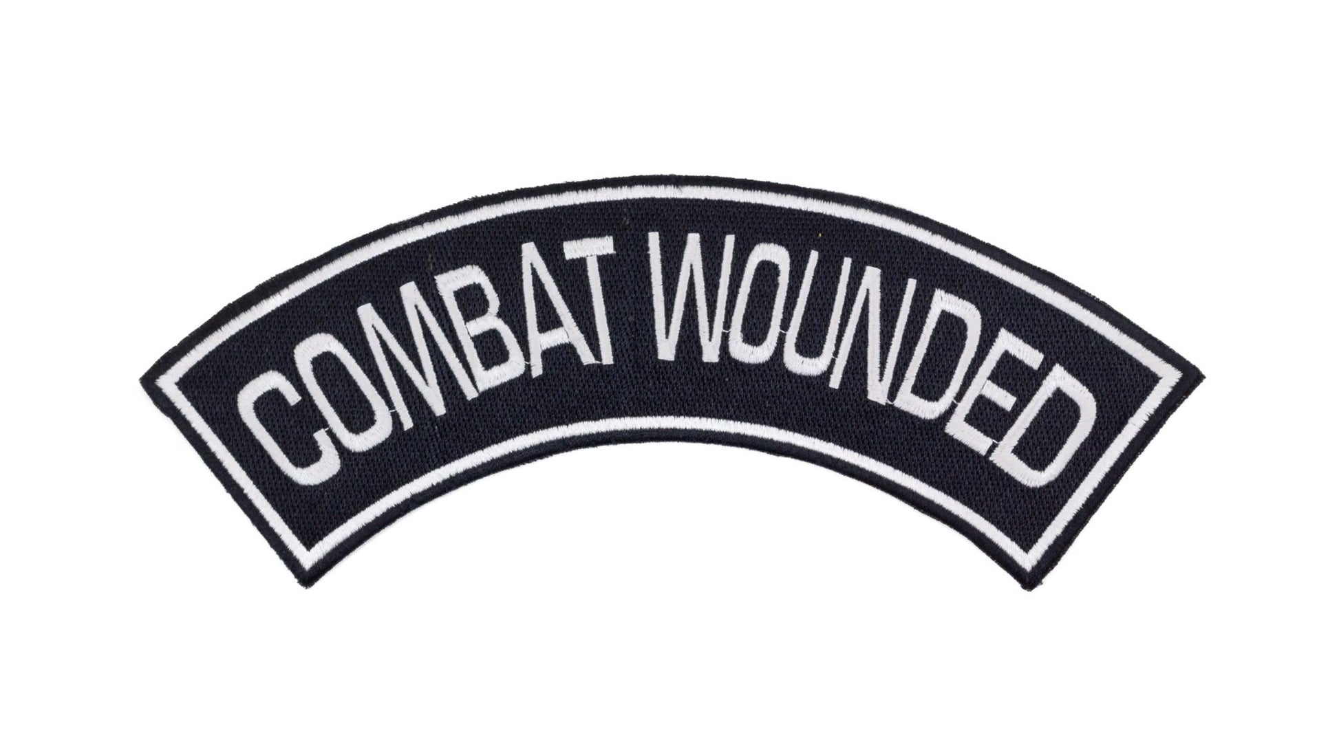 Combat Wounded Military Rocker Patch - Veteran Biker Patch Veteran Patches