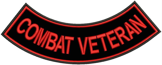 Combat Wounded Military Rocker Patch - Veteran Biker Patch Veteran Patches