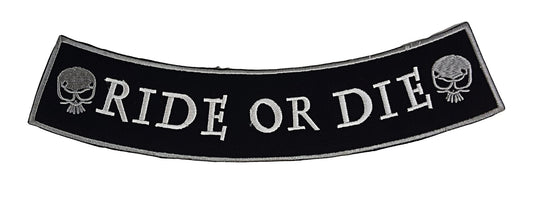 Die or Ride Rocker Patch - Embroidered Biker Patch for Vest Veteran Patches