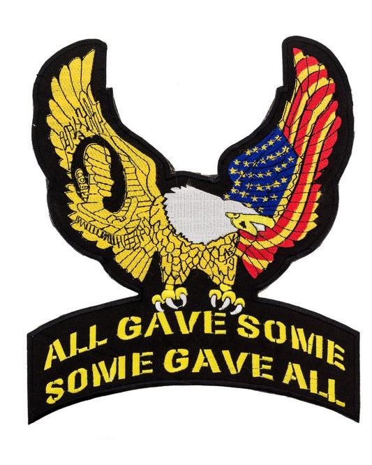 Eagle All Give Some Center Patch - Motorcycle Biker Patch Veteran Patches