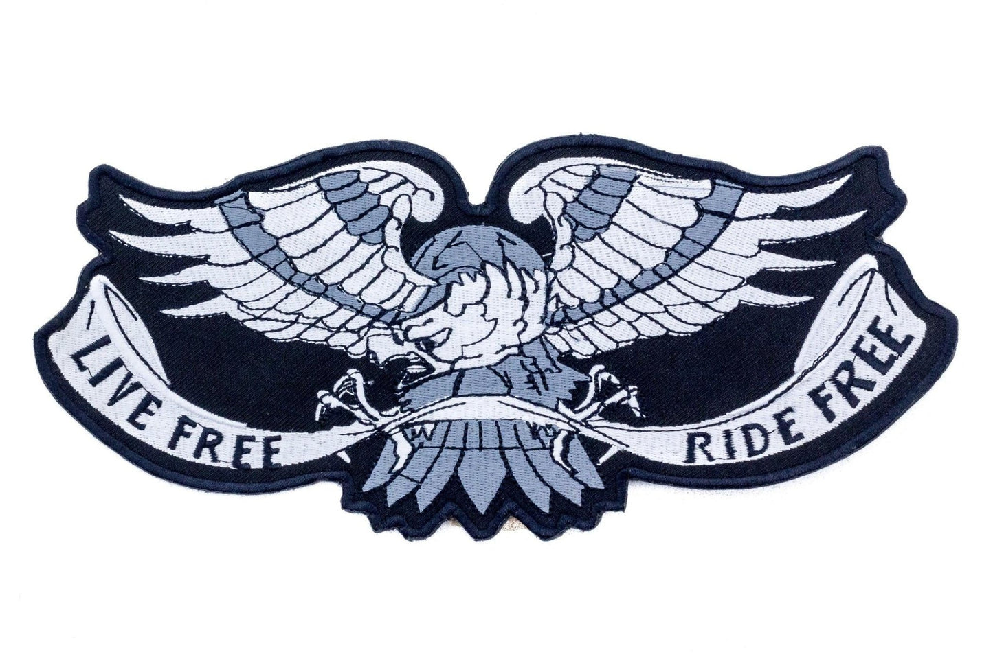 Eagle Flag Ride Free POW MIA Center Patch - Motorcycle Biker Patch Veteran Patches