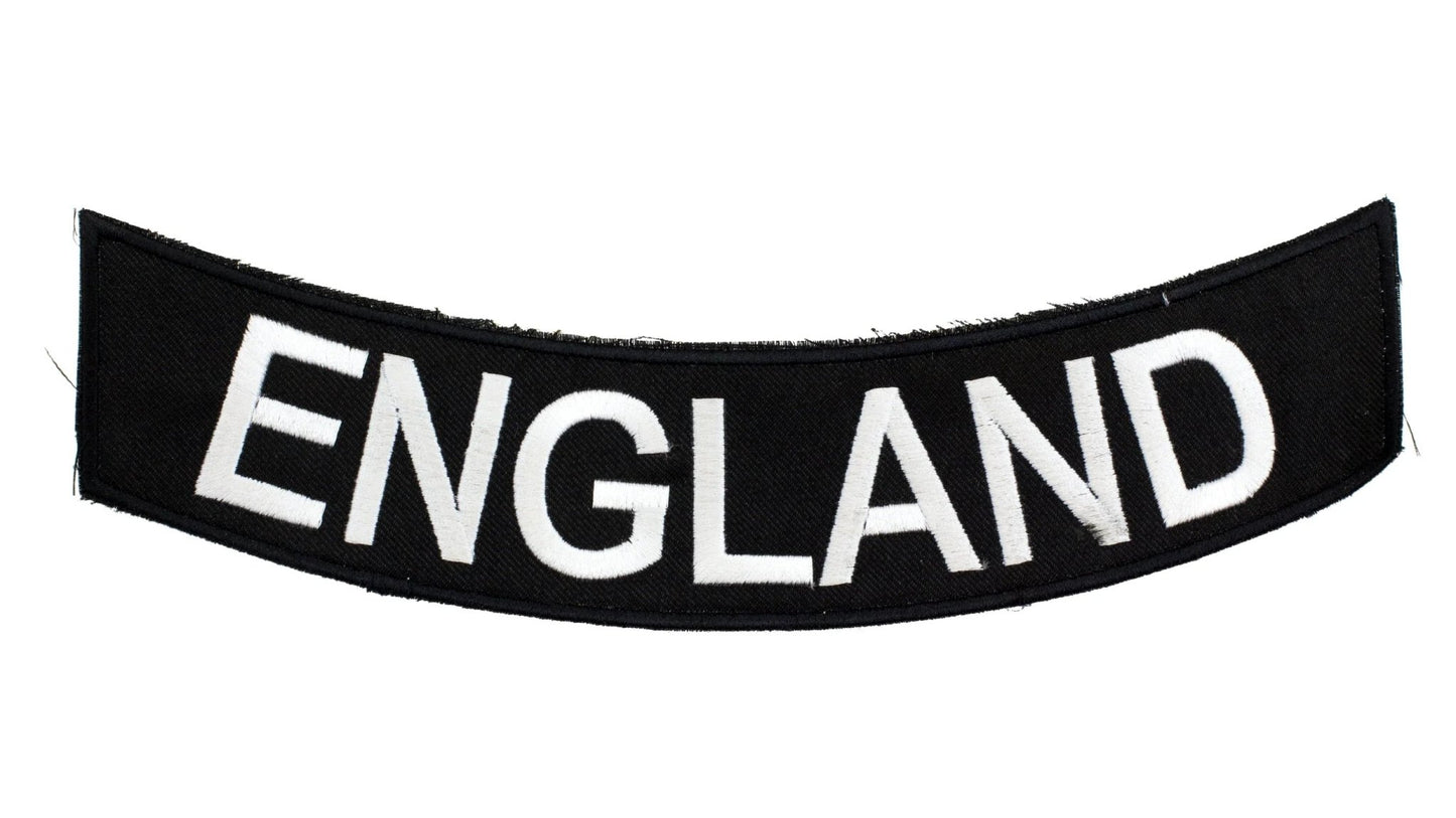 England Rocker Patch - Embroidered Biker Patch for Vest Veteran Patches