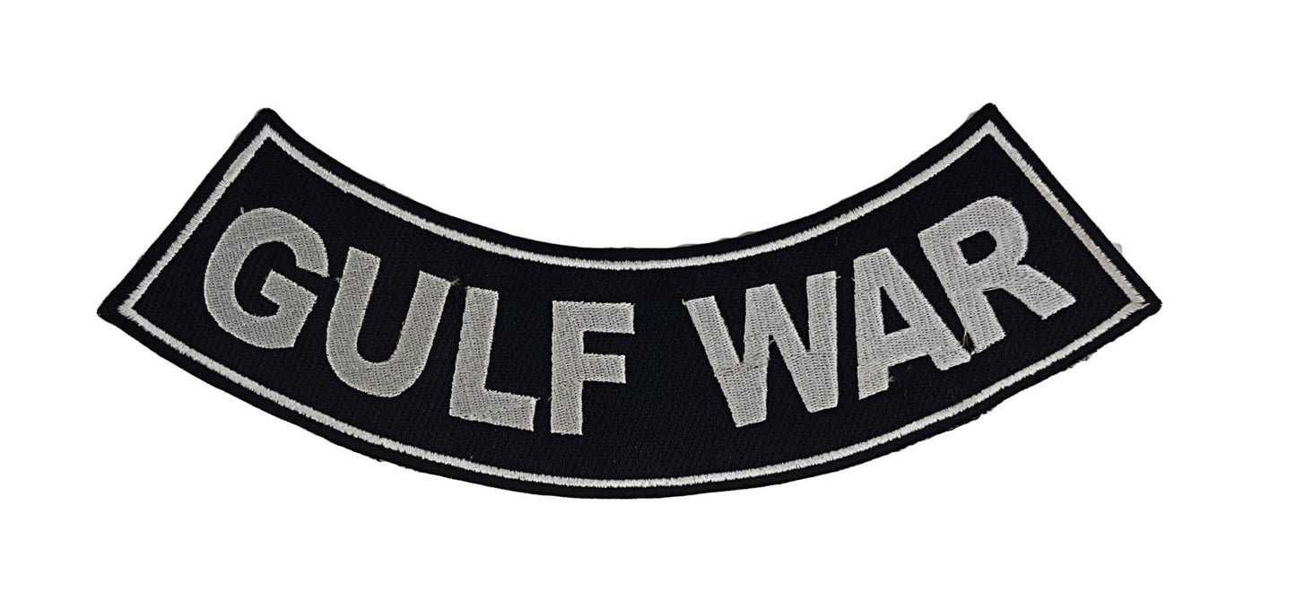 Gulf War Military Rocker Patch - Veteran Biker Patch Veteran Patches