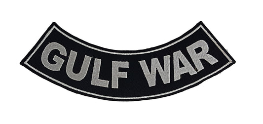Gulf War Military Rocker Patch - Veteran Biker Patch Veteran Patches