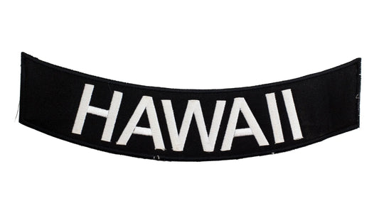 Hawaii Rocker Patch - Embroidered Biker Patch for Vest Veteran Patches