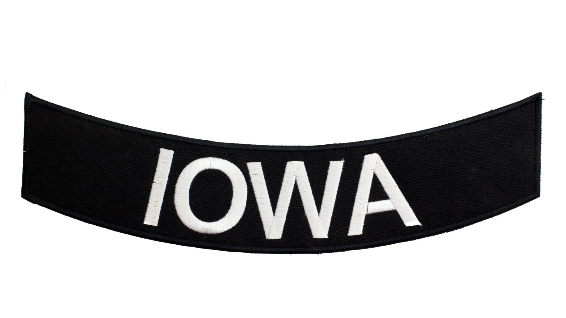 Iowa Rocker Patch - Embroidered Biker Patch for Vest Veteran Patches