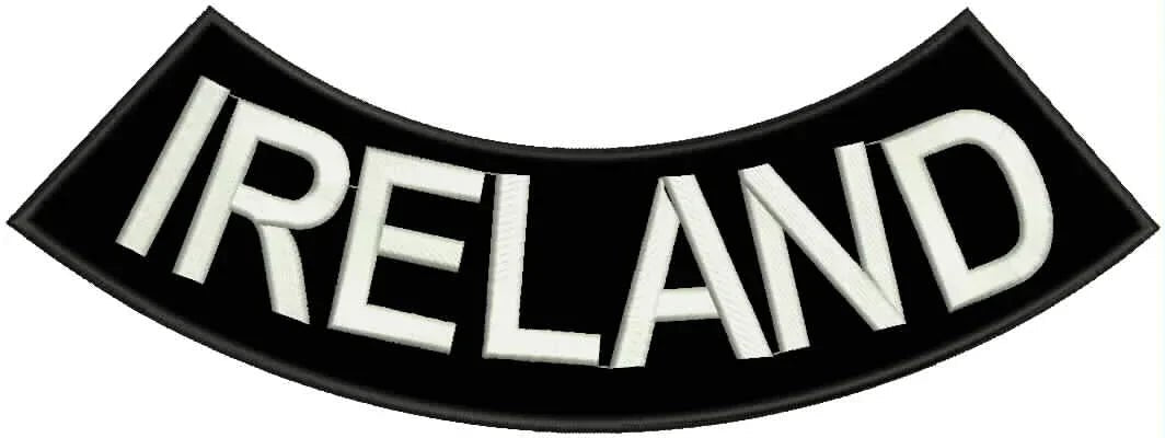 Irland Rocker Patch - Embroidered Biker Patch for Vest Veteran Patches