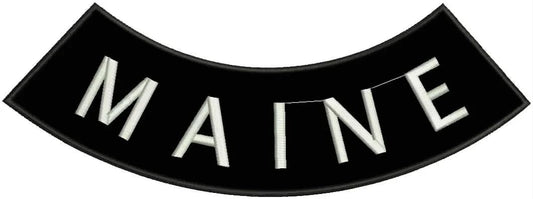 Maine Rocker Patch - Embroidered Biker Patch for Vest Veteran Patches