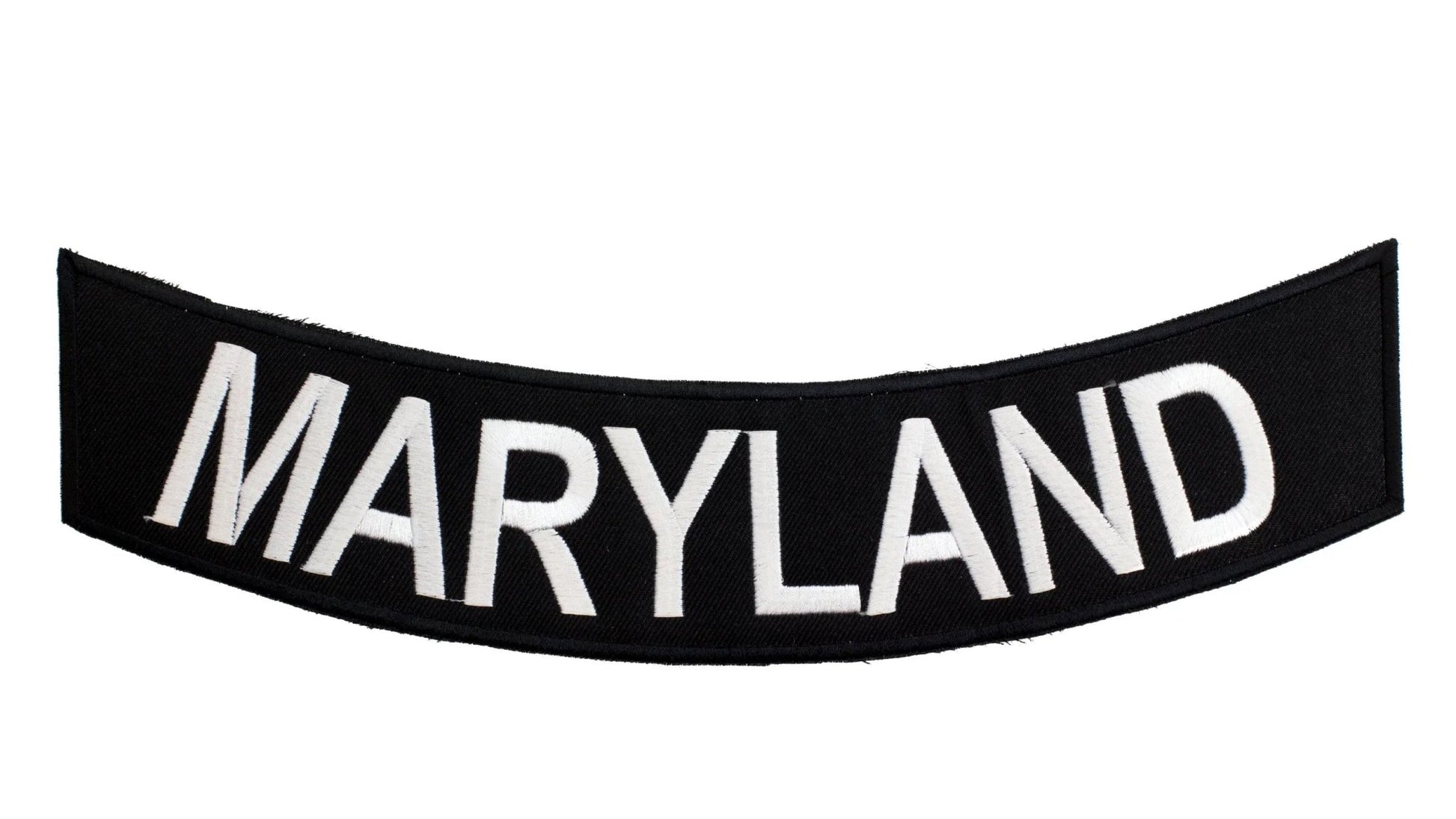 Maryland Rocker Patch - Embroidered Biker Patch for Vest Veteran Patches