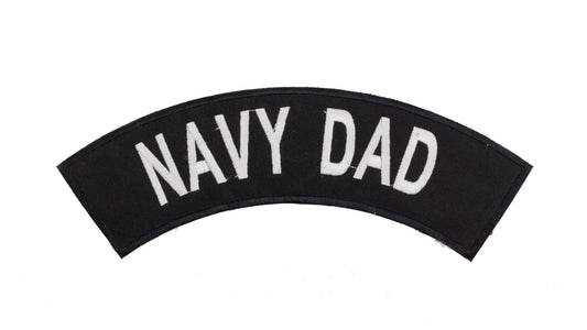 Navy Dad Military Rocker Patch - Veteran Biker Patch Veteran Patches