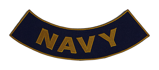 Navy Military Rocker Patch - Veteran Biker Patch Veteran Patches