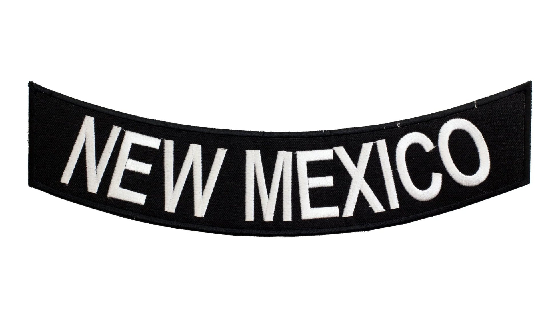 New Mexico Rocker Patch - Embroidered Biker Patch for Vest Veteran Patches