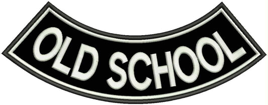Old School Rocker Patch - Embroidered Biker Patch for Vest Veteran Patches