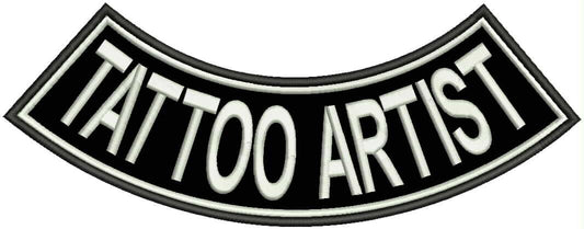 Retired White Rocker Patch - Embroidered Biker Patch for Vest Veteran Patches