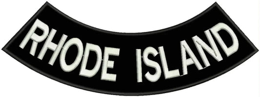 Road Island Rocker Patch - Embroidered Biker Patch for Vest Veteran Patches