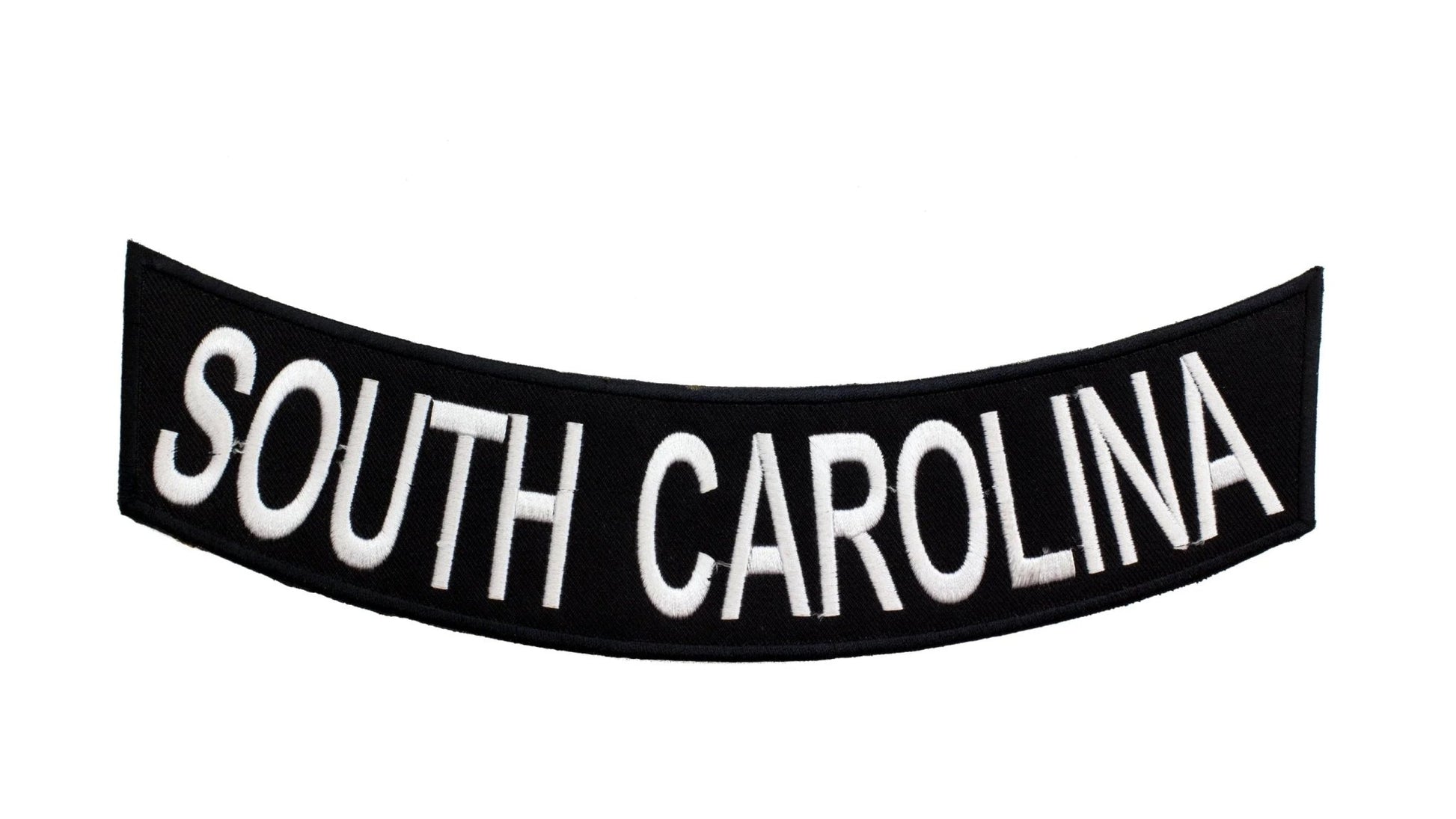 South Caroline White Rocker Patch - Embroidered Biker Patch for Vest Veteran Patches