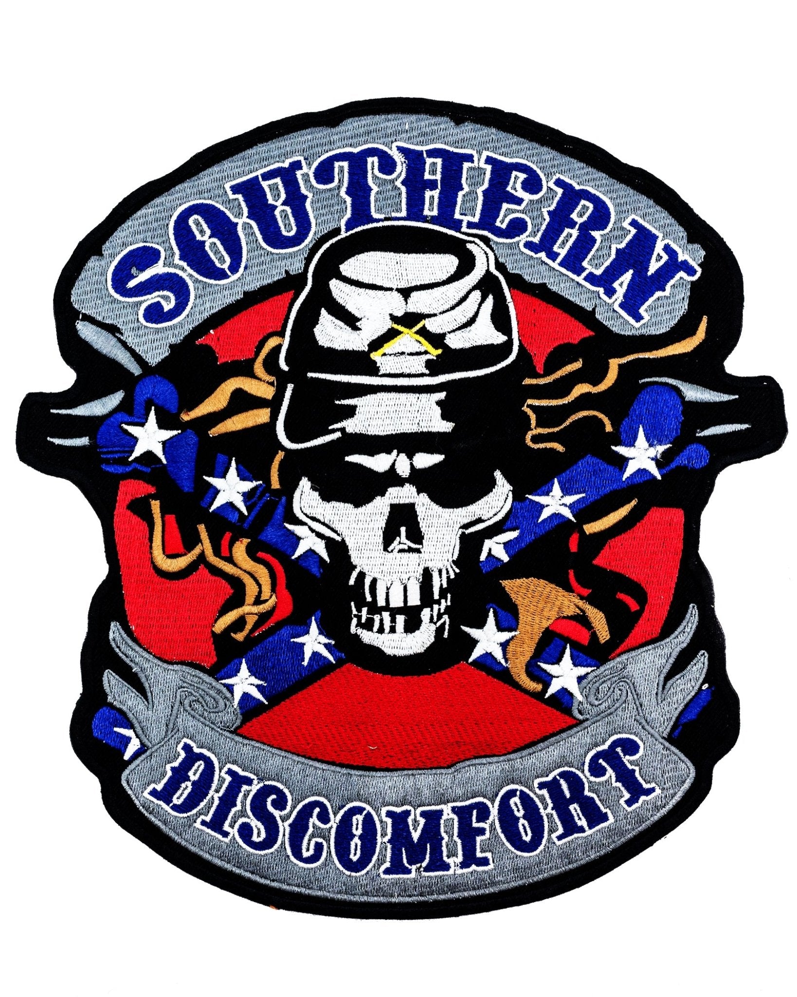 Southern Discomfort Round Center Patch - Motorcycle Biker Patch Veteran Patches