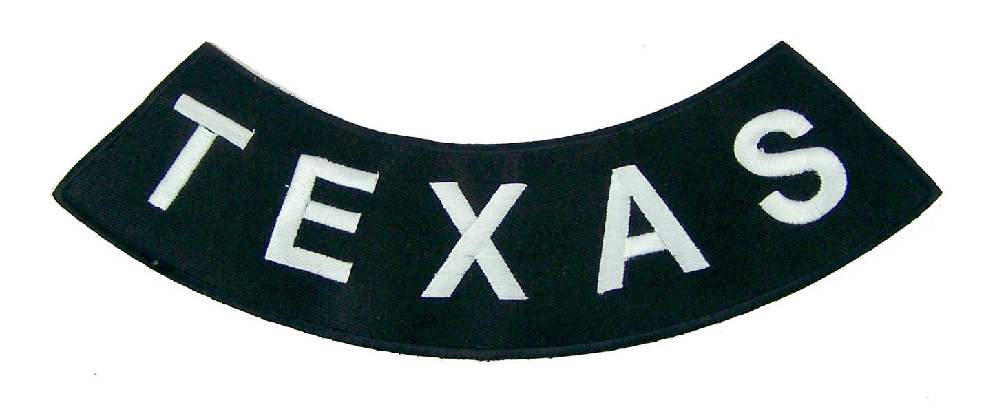 Taxas Rocker Patch - Embroidered Biker Patch for Vest Veteran Patches