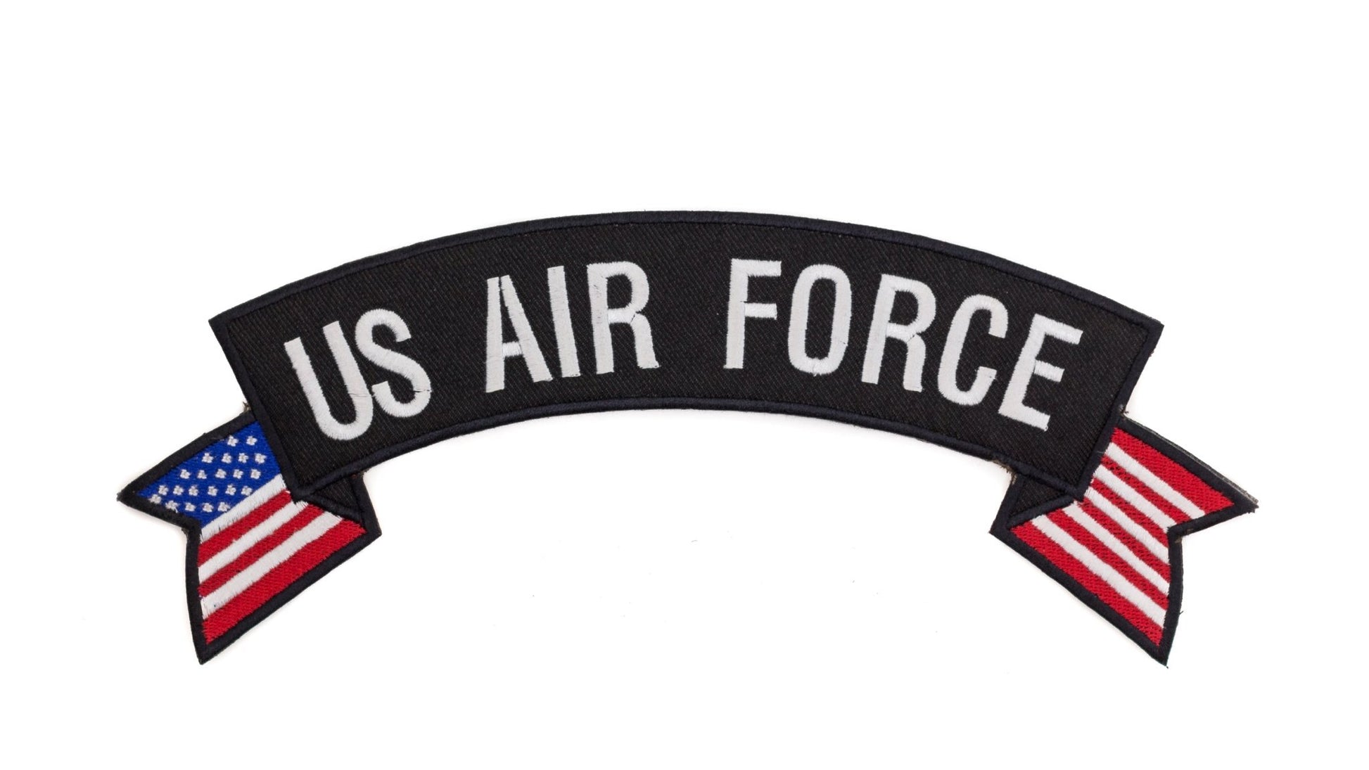 U.S Air Force Flag Banner Military Rocker Patch - Veteran Biker Patch Veteran Patches
