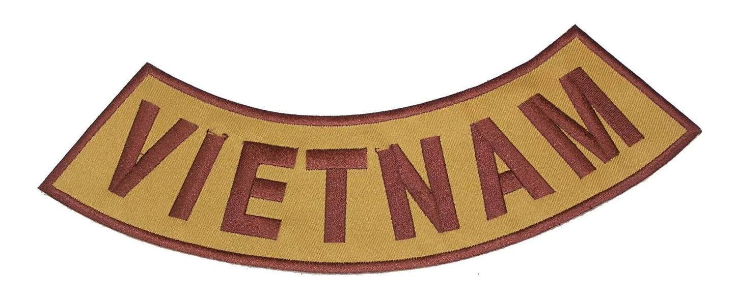 Vietnam Military Rocker Patch - Veteran Biker Patch Veteran Patches