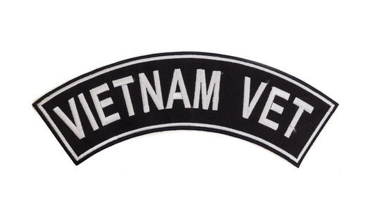Vietnam Vet Military Rocker Patch - Veteran Biker Patch Veteran Patches