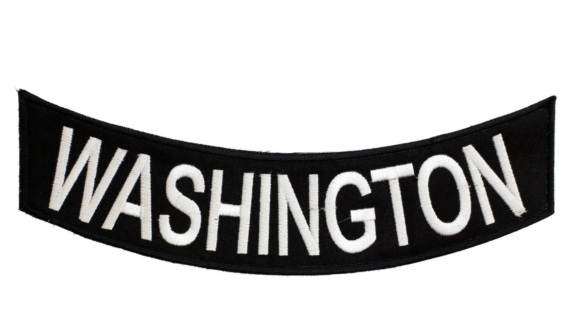 Washington Rocker Patch - Embroidered Biker Patch for Vest Veteran Patches