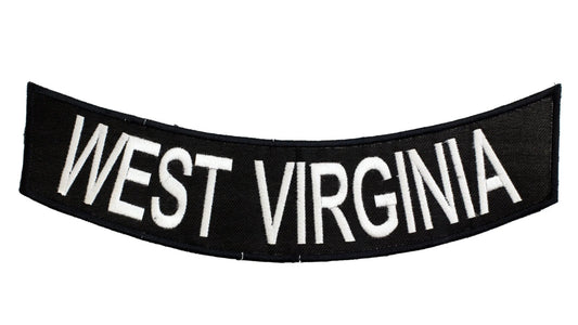 West Virgina Rocker Patch - Embroidered Biker Patch for Vest Veteran Patches
